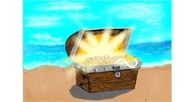 Drawing of Treasure chest by Dada