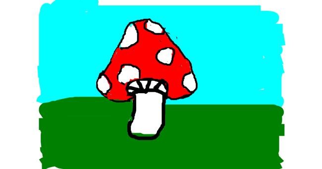Drawing of Mushroom by m