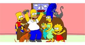 Lisa Simpson-Zeichnung von Annie