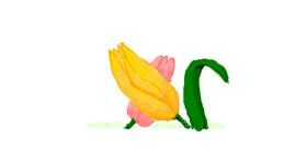 Drawing of Tulips by 7y3e1l1l0o§
