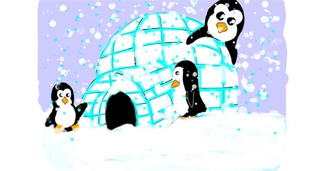 Drawing of Igloo by Jennifreis