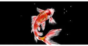 Drawing of Goldfish by Eclat de Lune