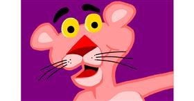 Drawing of Pink Panther by You are enough