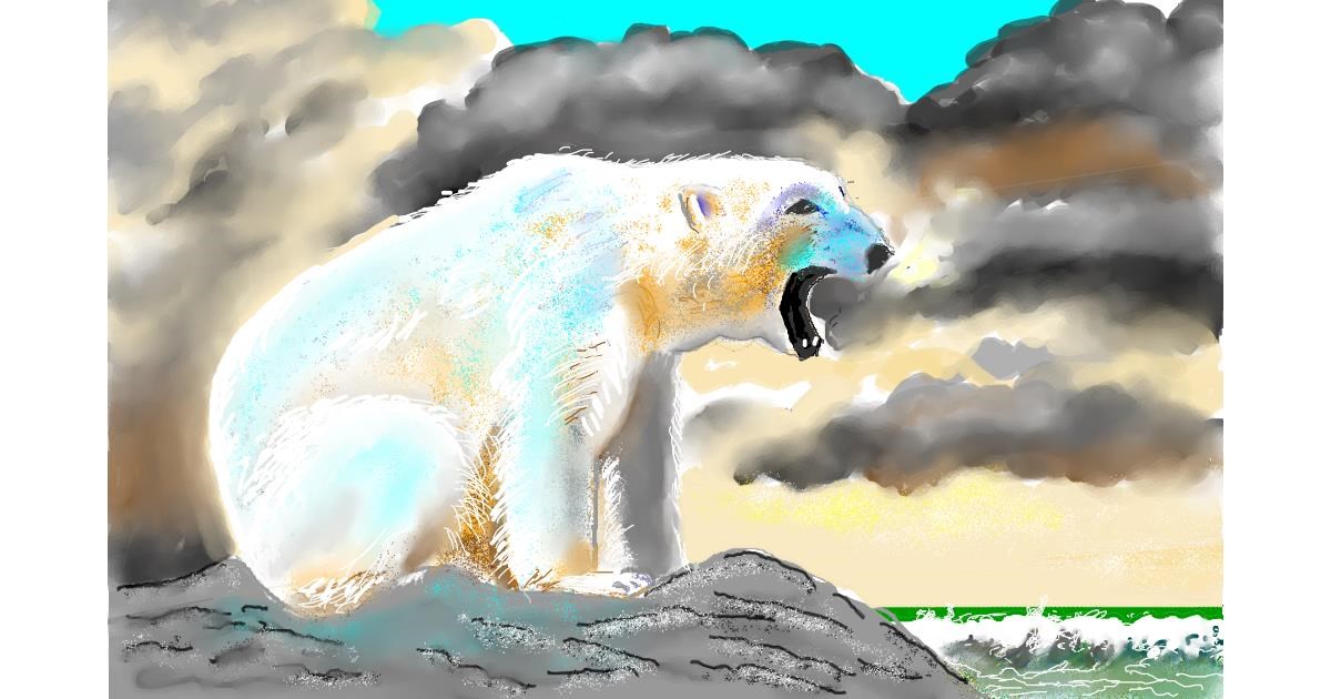Drawing of Polar Bear by GJP