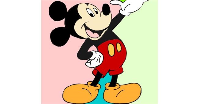 Drawing of Mickey Mouse by Lou