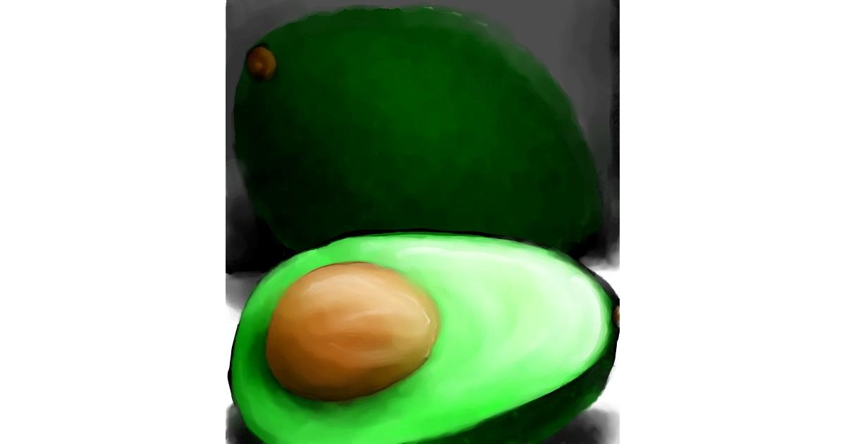 Drawing of Avocado by 🌌Mom💕E🌌