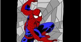 Drawing of Spiderman by InessA