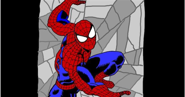 Drawing of Spiderman by InessA