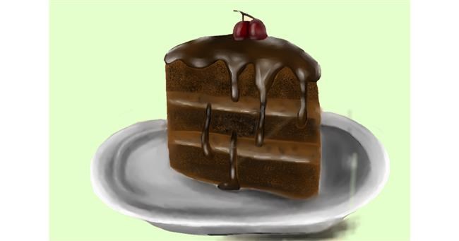 Drawing of Cake by Jan