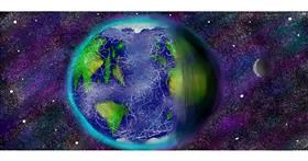 Drawing of Earth by Shiney🪶