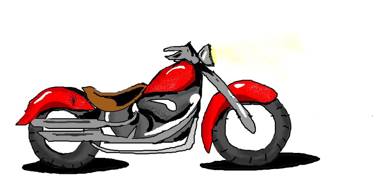 Drawing of Motorbike by Strider