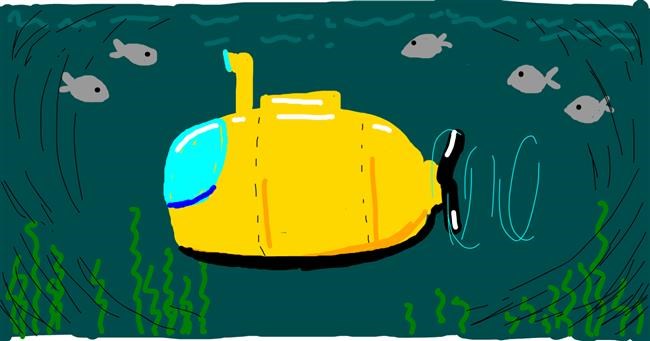 Drawing of Submarine by Nina