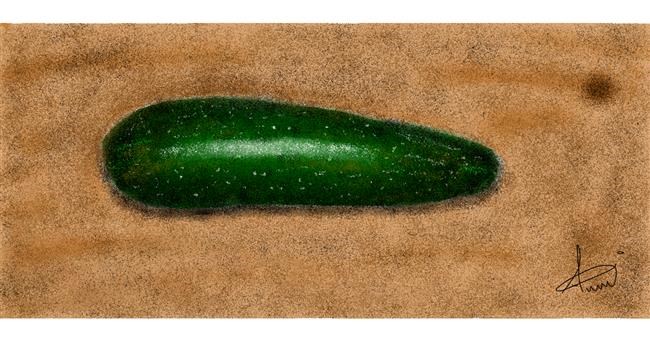 Drawing of Cucumber by alex7g80taku