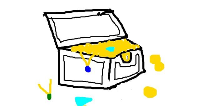Drawing of Treasure chest by MPK