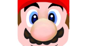 Drawing of Super Mario by Emit