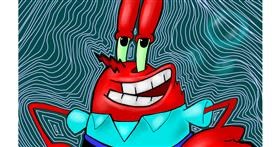 Drawing of Mr. Krabs (spongebob) by Lauren