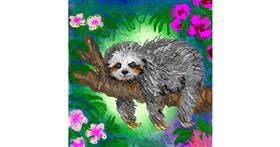 Drawing of Sloth by KayXXXlee