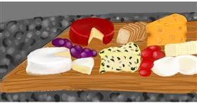 Drawing of Cheese by Randar