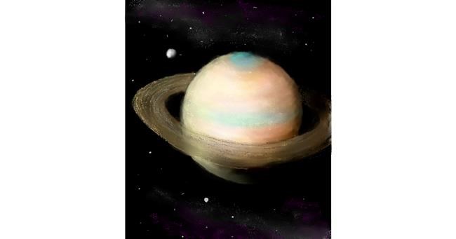 Drawing of Saturn by 🌌Mom💕E🌌