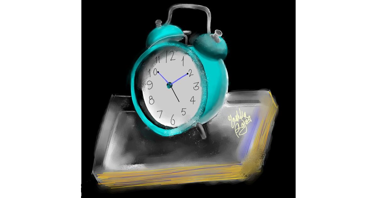 Drawing of Alarm clock by Yashi 🐢