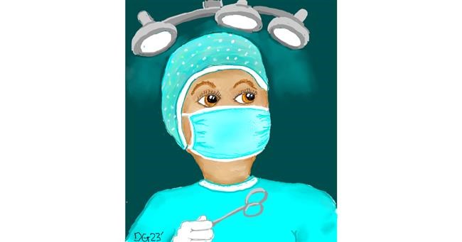 Krankenschwester-Zeichnung von GreyhoundMama