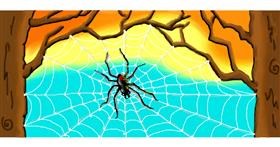 Spinnennetz-Zeichnung von DebbyLee