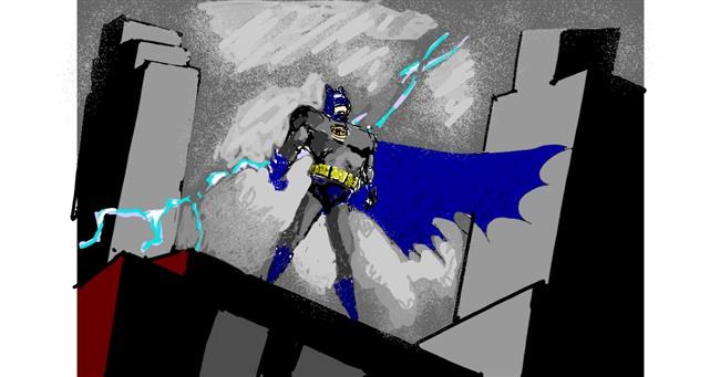 Drawing of Batman by ThasMe13