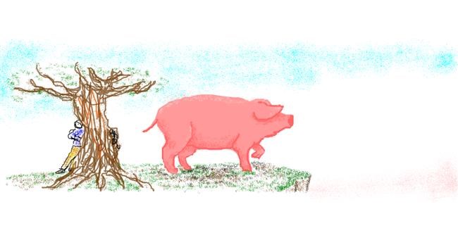 Schwein-Zeichnung von 7y3e1l1l0o§