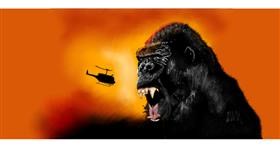 Drawing of Helicopter by Chaching