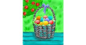 Drawing of Easter egg by GreyhoundMama