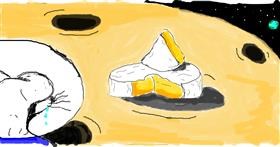 Drawing of Cheese by JAmile