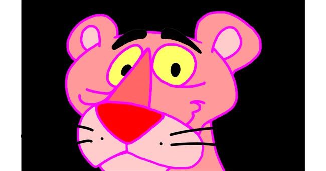 Pink Panther-Zeichnung von Lauren