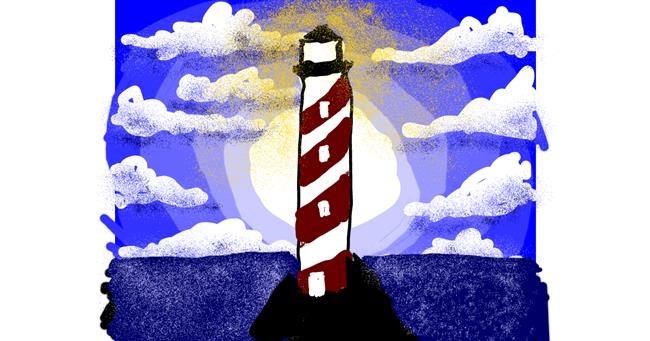 Drawing of Lighthouse by Cherri