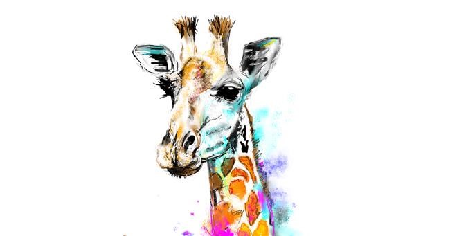 Drawing of Giraffe by KayXXXlee