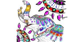 Drawing of Elephant by Kiwi