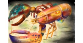 Drawing of Lobster by Wizard