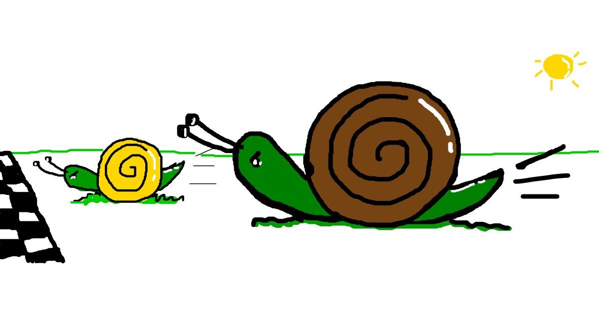 Drawing of Snail by Rosa