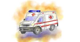Drawing of Ambulance by Han