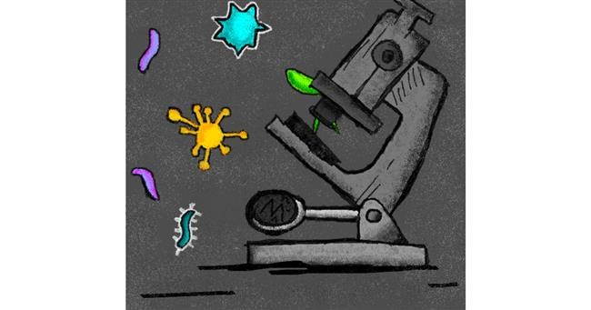 Drawing of Microscope by Cactus 