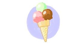 Drawing of Ice cream by Hienie