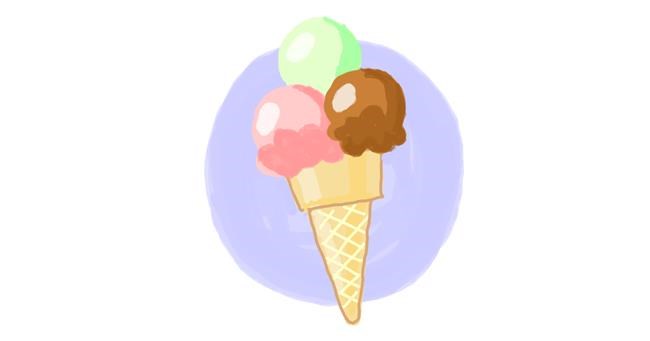 Drawing of Ice cream by Hienie
