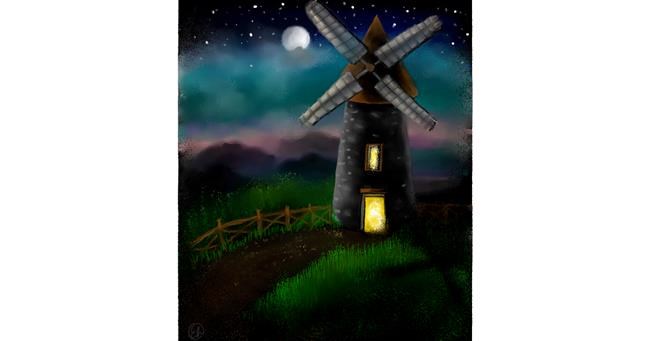 Drawing of Windmill by 🌌Mom💕E🌌