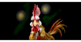 Drawing of Rooster by Çhåching