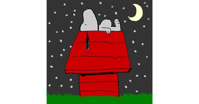 Drawing of Dog house by Zuli