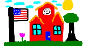 Drawing of School by Mi4T^-^