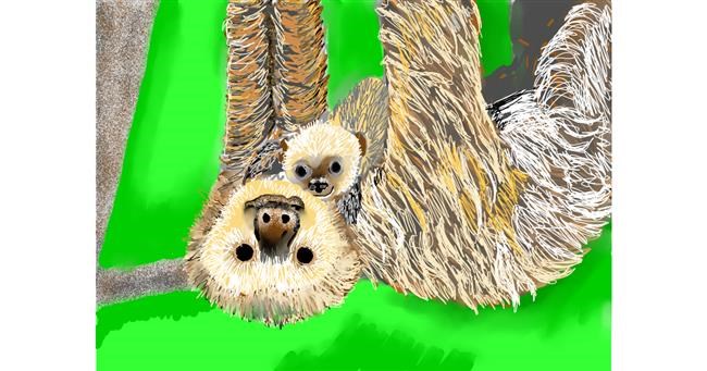 Drawing of Sloth by SAM AKA MARGARET 🙄