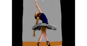 Drawing of Ballerina by Rak