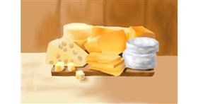 Drawing of Cheese by Kiu