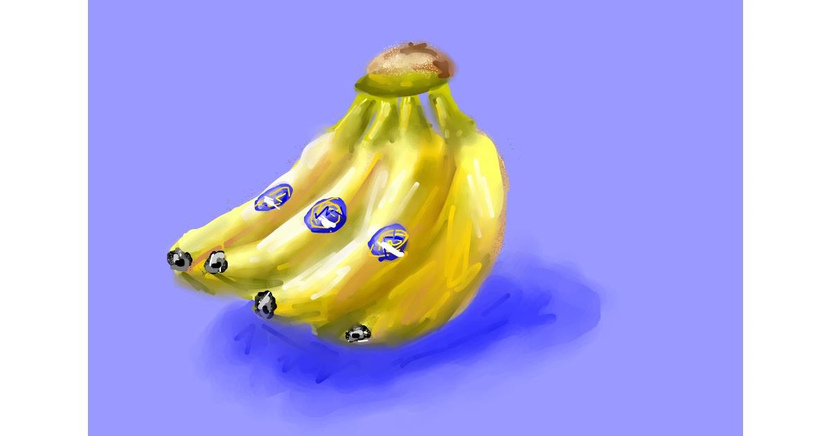 Drawing of Banana by Soaring Sunshine