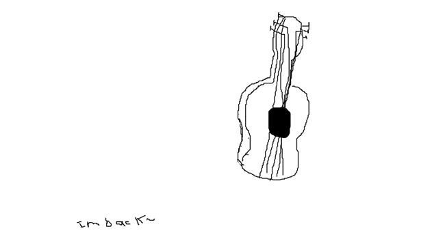 Drawing of Guitar by Jon